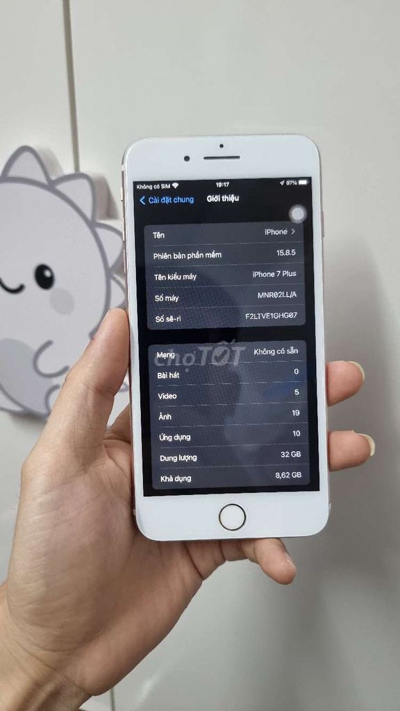 Apple iPhone 7 Plus 32GB Hồng. Mua bán Điện thoại tại Quận Liên Chiểu Đà Nẵng được đăng bởi Bảo Lâm hình 1