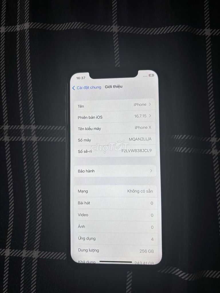 Apple iPhone X 256GB Trắng. Mua bán Điện thoại tại Huyện Phong Điền Cần Thơ được đăng bởi Lê hình 1