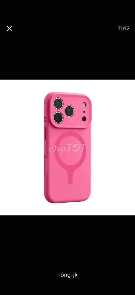 Ốp lưng Silicon Apple iPhone 17 Pro Hồng. Mua bán Phụ kiện (Màn hình, Chuột...) tại Quận Hai Bà Trưng Hà Nội được đăng bởi Nguyen manh cuong hình 1