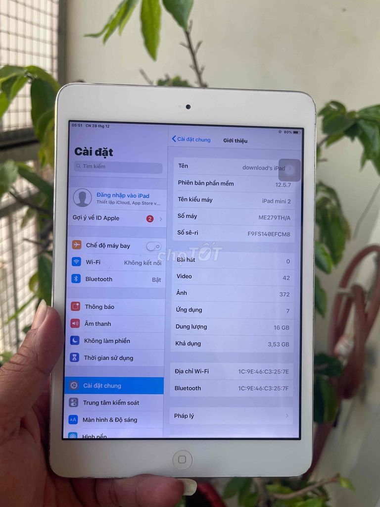 Apple iPad Mini 2 16GB Bạc. Mua bán Máy tính bảng tại Quận 8 Tp Hồ Chí Minh được đăng bởi Lâm Khang hình 1