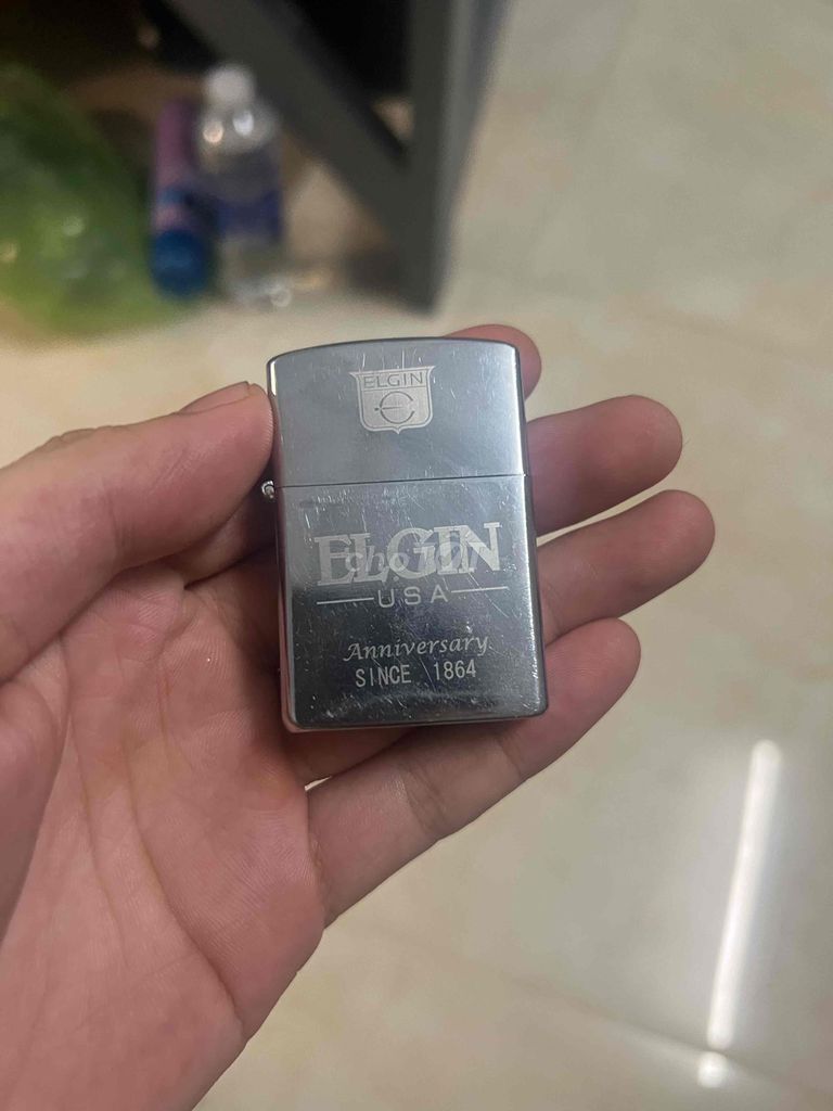 Bật lửa Elgin Kim loại Bạc đem từ Nhật về. Mua bán Đồ sưu tầm, đồ cổ tại Quận Ngũ Hành Sơn Đà Nẵng được đăng bởi Nguyễn Trọng hình 1