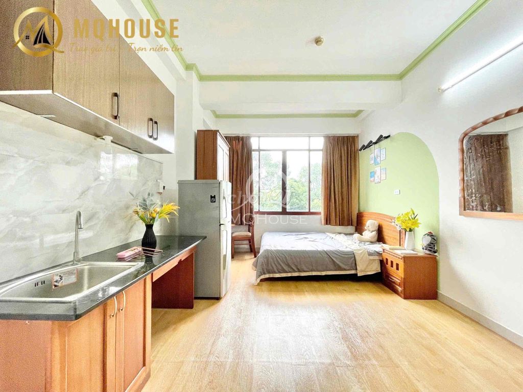 LĂNG CHA CẢ🔥 STUDIO 30M2-CỬA SỔ LỚN VIEW CÔNG VIÊN-FULL NT-THANG MÁY