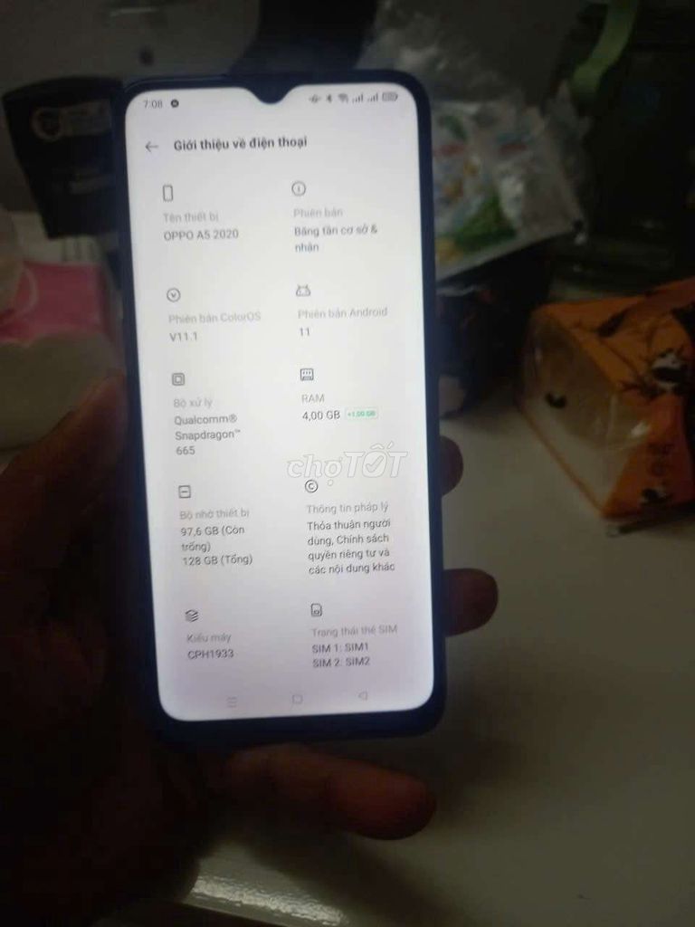 OPPO A5 2020 ram 4/128. Mua bán Điện thoại tại Quận 8 Tp Hồ Chí Minh được đăng bởi hiến hình 1