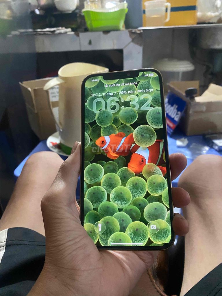 Apple iPhone 12 Pro Max 256GB Vàng 90%. Mua bán Điện thoại tại Thành phố Long Xuyên An Giang được đăng bởi CỬA HÀNG HỮU TÀI AN GIANG CÓ THU LẠI MÁY TÍNH CŨ hình 1