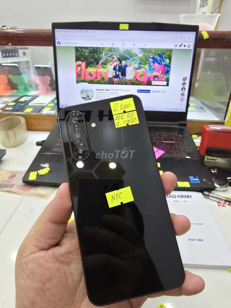 Samsung A26 5G 128GB Đen Đã dùng. Mua bán Điện thoại tại Thành phố Long Xuyên An Giang được đăng bởi Facebook Cầm Đồ Thúy Vân hình 1