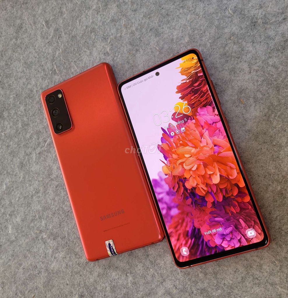 Sam Sung S20 Fe 5G xx Hàn 1sim ram 6/128gb màu đỏ . Mua bán Điện thoại tại Quận Thanh Xuân Hà Nội được đăng bởi ĐC 173 NGUYỄN XIỂN TX HN  hình 1