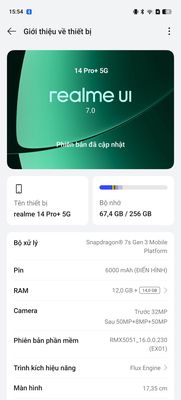 Realme 14 Pro+ 5G 256GB Xám