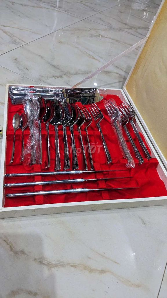 Bộ dao muỗng nĩa nội địa Japan xưa inox 18-8