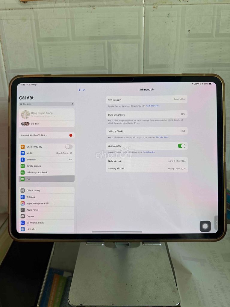 Apple iPad Pro 13 inch (M4) 256GB Bạc. Mua bán Máy tính bảng tại Thành phố Thuận An Bình Dương được đăng bởi Đặng Văn Thành hình 1