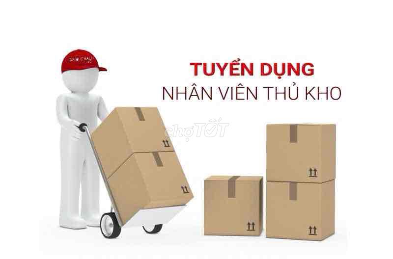 Tuyển Nam thủ kho kiểm soát và ổn định hàng hoá.