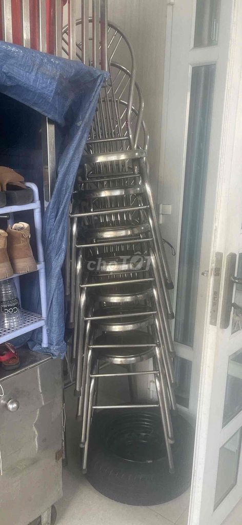 Ghế Inox 304 Bạc Đã qua sử dụng. Mua bán Bàn ghế tại Thành phố Sóc Trăng Sóc Trăng được đăng bởi Huỳnh Hùng Anh hình 1
