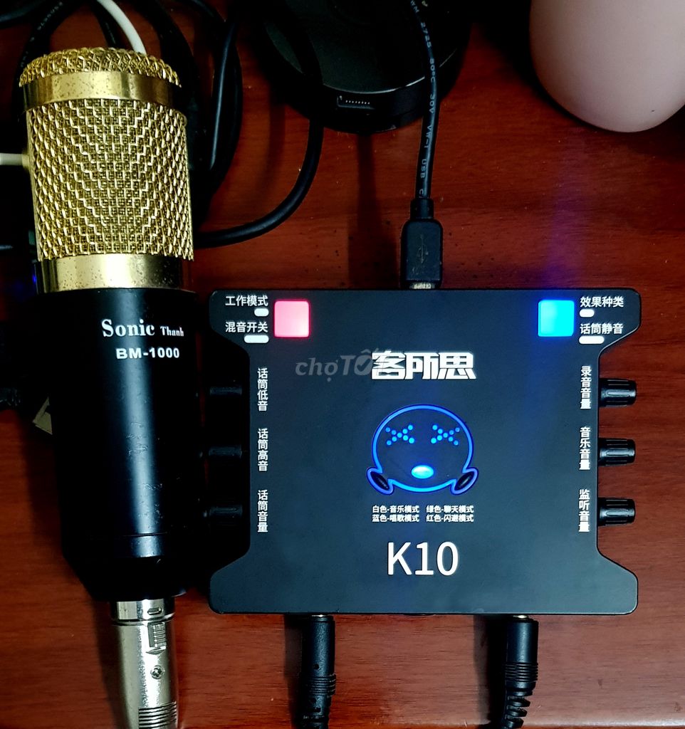 Bộ Sound Card XOX K10 Thu Âm Chuyên Nghiệp