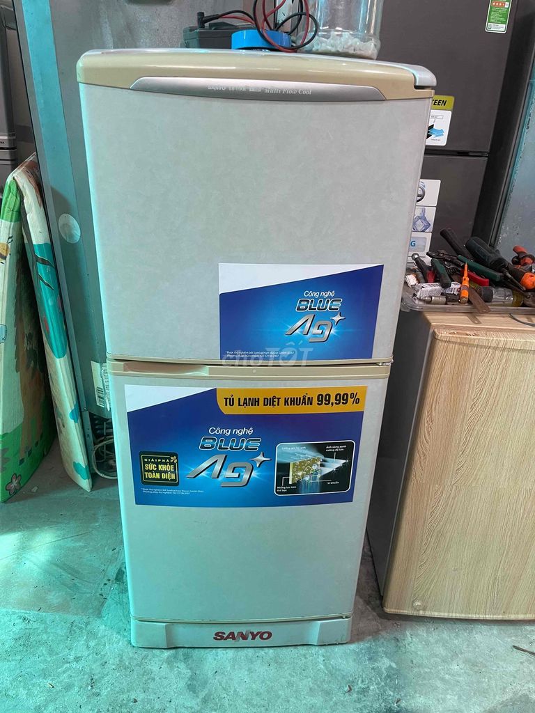 bán tủ lạnh583 aqua sanyo 125lit