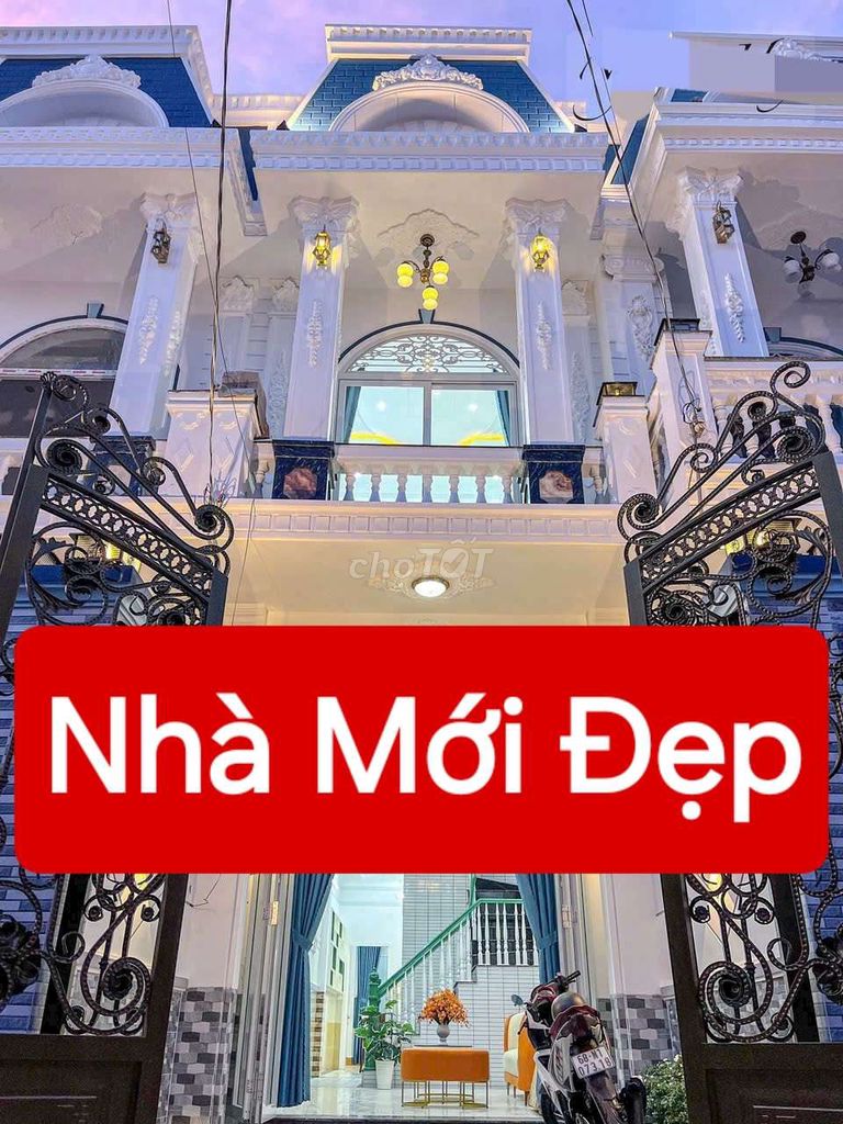 NHÀ TRỆT LẦU XÂY MỚI + FUL NỘI THẤT - HẺM 876 TRẦN NAM PHÚ