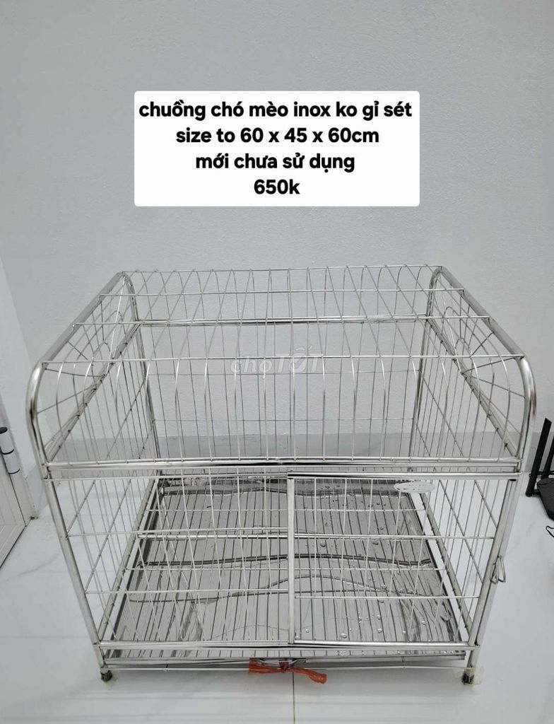 chuồng inox chưa sử dụng . Mua bán Phụ kiện, Thức ăn, Dịch vụ tại Quận Đống Đa Hà Nội được đăng bởi abcxyz hình 1