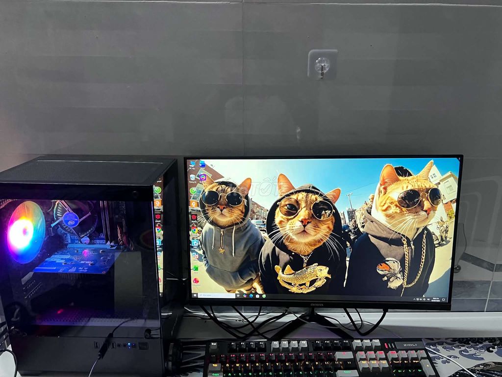Dell OptiPlex 25 inch kèm bàn phím cơ. Mua bán Máy tính để bàn tại Thành phố Mỹ Tho Tiền Giang được đăng bởi Lương Vĩnh Thái hình 1