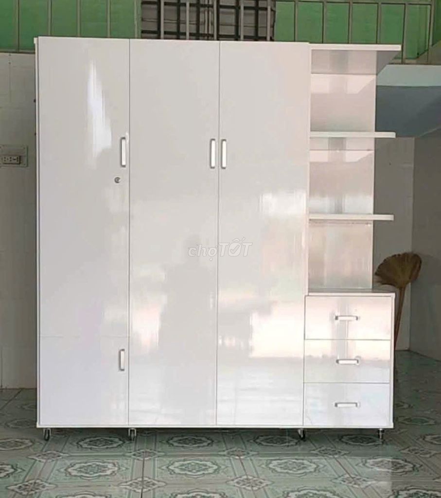 Tủ quần áo Nhựa Đài Loan 3 cánh 1 kệ Trắng. Mua bán Tủ, kệ gia đình tại Quận Gò Vấp Tp Hồ Chí Minh được đăng bởi Phương hoa hình 1
