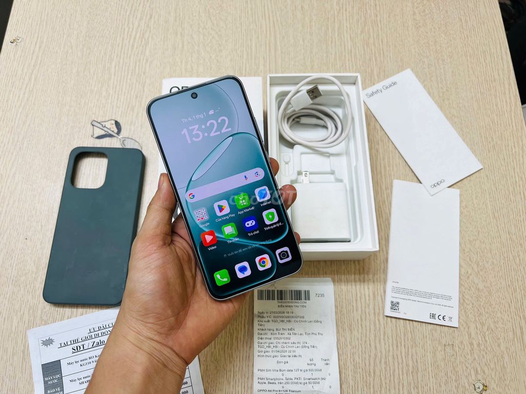 OPPO A6 Pro 128GB Xám FULLBOX BH TGDĐ 26.03.2027. Mua bán Điện thoại tại Quận Đống Đa Hà Nội được đăng bởi NHẬT LỆ CAMERA hình 1