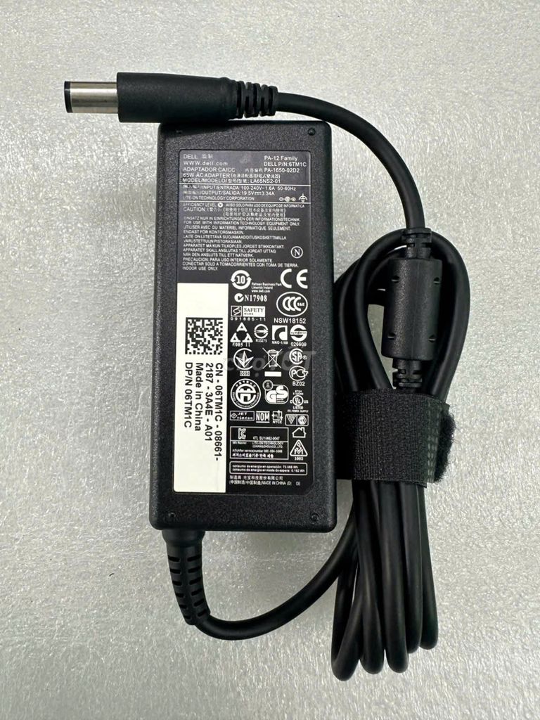 SẠC DELL 19.5V-3.34A 65W KIM LỚN ZIN