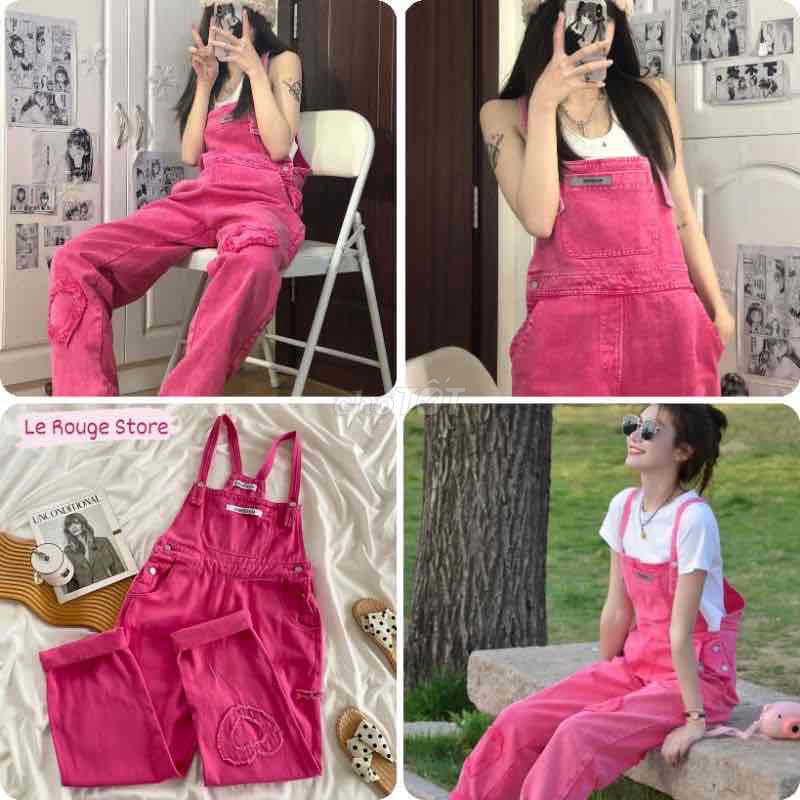 Quần yếm Nữ Denim Hồng Trẻ trung. Mua bán Quần áo tại Quận Thanh Xuân Hà Nội được đăng bởi Minh Hà hình 1