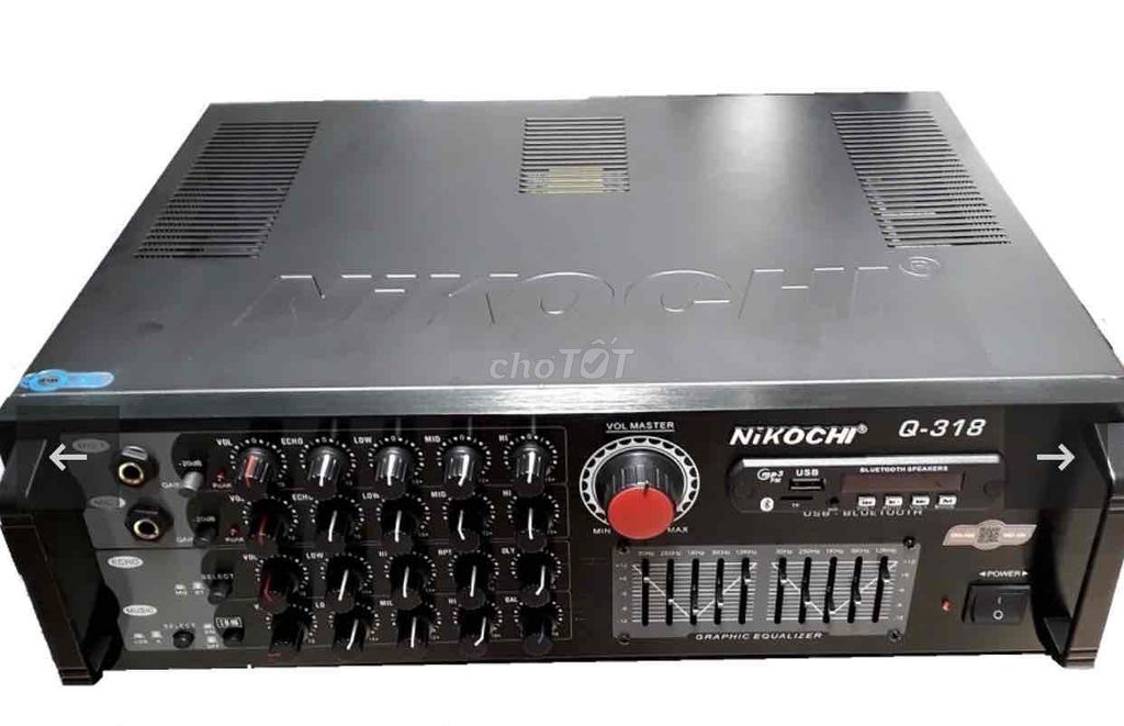 Amply Nikochi Q-318 Đen. Mua bán Tivi, Âm thanh tại Thị xã Hoàng Mai Nghệ An được đăng bởi Bach tranphuc hình 1