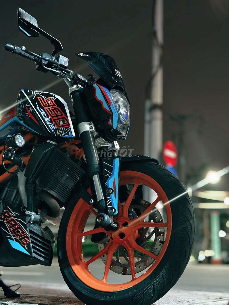 Ручные ленты KTM Duke 250 черные оранжевые синие
