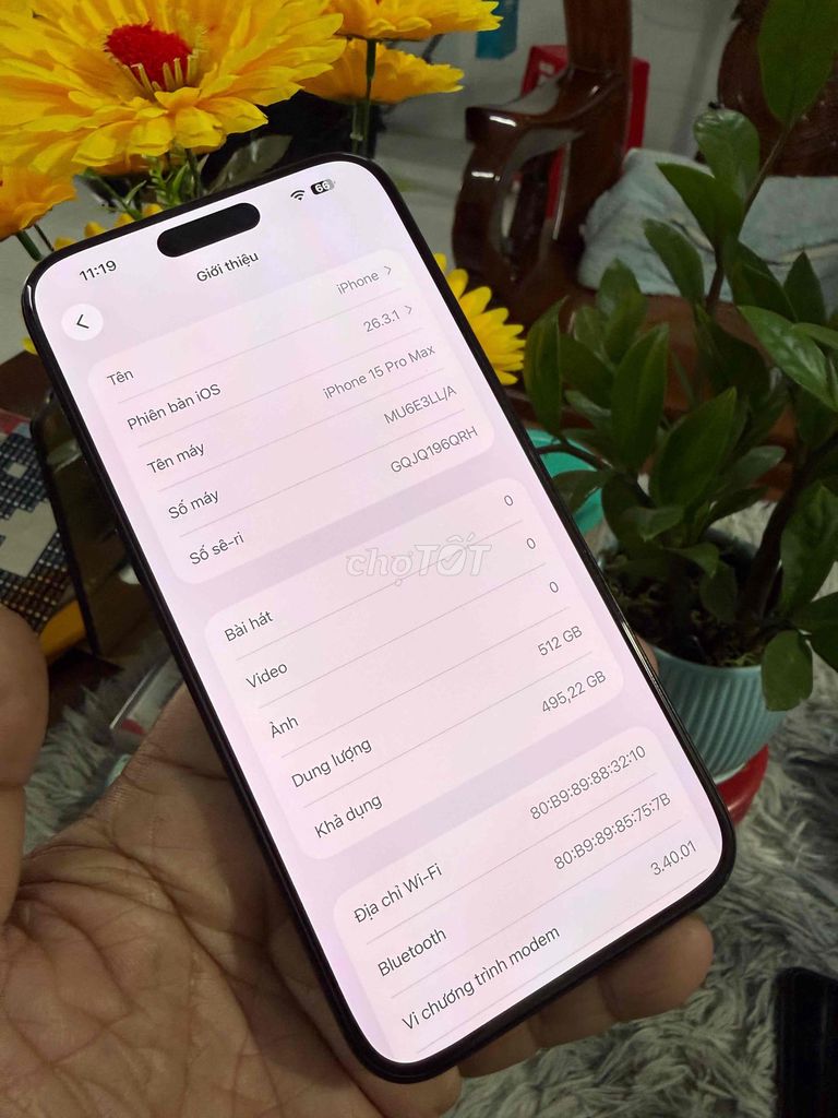 Apple iPhone 15 Pro Max 512GB Xanh. Mua bán Điện thoại tại Thành phố Biên Hòa Đồng Nai được đăng bởi thanh hình 1