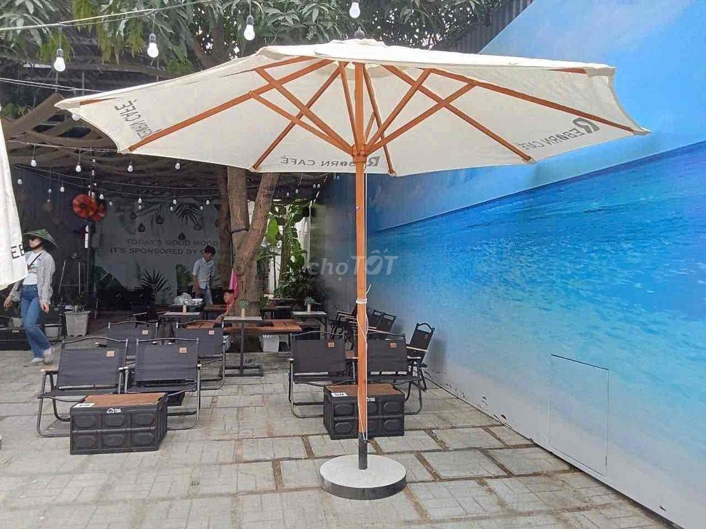 Dù che nắng Tròn Gỗ Trắng. Mua bán Nội thất, đồ gia dụng khác tại Quận 12 Tp Hồ Chí Minh được đăng bởi bipbip hình 1