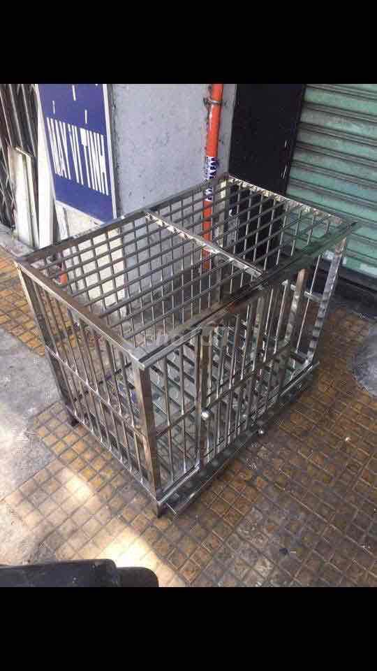 chuồng chó inox thanh lý. Mua bán Phụ kiện, Thức ăn, Dịch vụ tại Quận Tân Phú Tp Hồ Chí Minh được đăng bởi Chuồng chó inox Sài Gòn giá rẻ hình 1