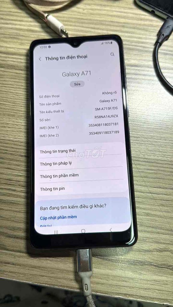 Samsung Galaxy A71 8GB/128GB. Mua bán Điện thoại tại Quận 12 Tp Hồ Chí Minh được đăng bởi Dinh Mai Nuong hình 1