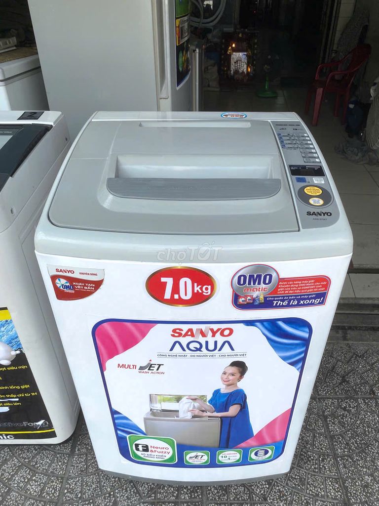Máy giặt Sanyo Aqua 7 kg, tiết kiệm điện nước. Mua bán Máy giặt tại Quận Bình Thạnh Tp Hồ Chí Minh được đăng bởi Điện lạnh Anh Dũng hình 1