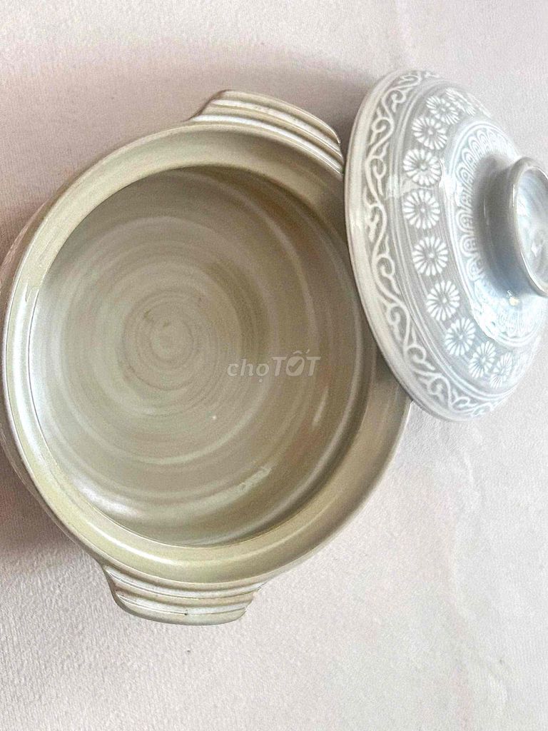 Nồi đất gốm màu xám 22x7. Mua bán Dụng cụ nhà bếp tại Thành phố Buôn Ma Thuột Đắk Lắk được đăng bởi Uyen hình 1