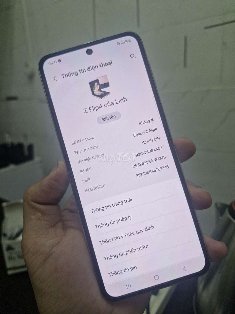 Samsung Z Flip 4 256GB Hồng Hàn Quốc. Mua bán Điện thoại tại Quận Ninh Kiều Cần Thơ được đăng bởi Điện Thoại Tốt hình 1