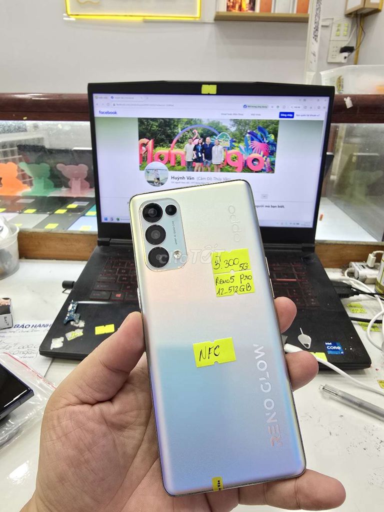 Oppo Reno5 Pro 5G 12GB/512GB. Mua bán Điện thoại tại Thành phố Long Xuyên An Giang được đăng bởi Facebook Cầm Đồ Thúy Vân hình 1