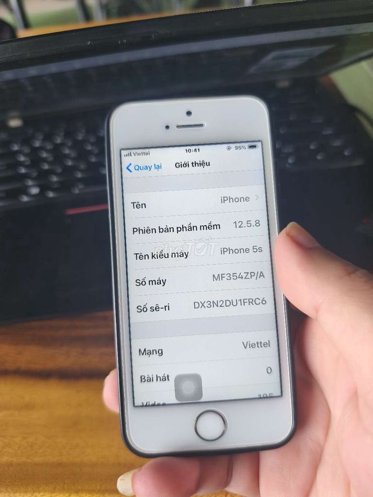 iPhone 5s 16GB Trắng mất vân tay. Mua bán Điện thoại tại Quận Gò Vấp Tp Hồ Chí Minh được đăng bởi Nghi Nguyen hình 1