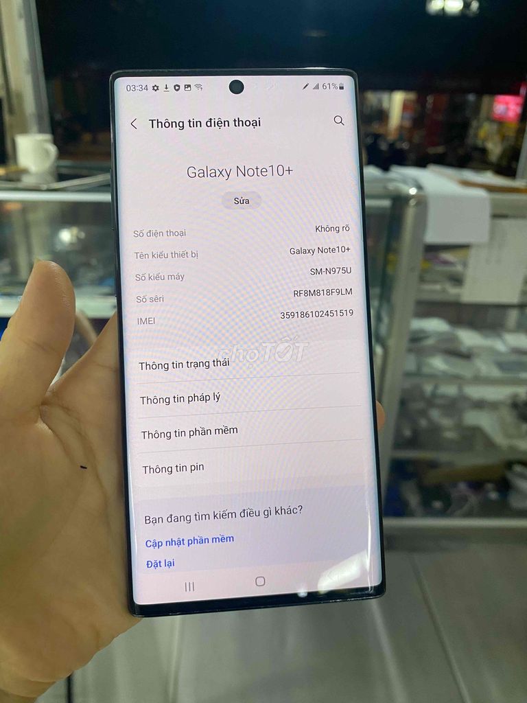 Samsung Galaxy Note 10 Plus 256GB Đen Mỹ 1 sim. Mua bán Điện thoại tại Quận Tân Phú Tp Hồ Chí Minh được đăng bởi Minh Khang Sài gòn MoBILE hình 1