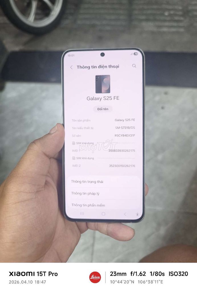 Samsung Galaxy S25 FE Đen 128GB (Mới). Mua bán Điện thoại tại Quận 6 Tp Hồ Chí Minh được đăng bởi Vinh Mập hình 1