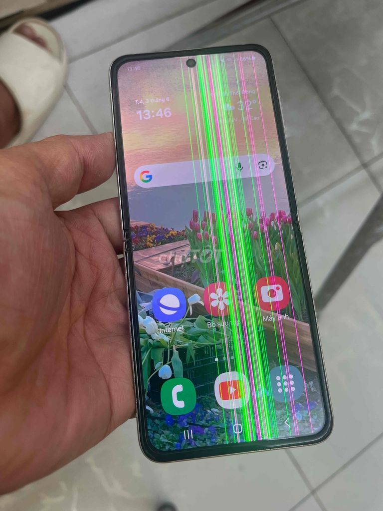 Samsung Z Flip 3 5G 8/256GB sọc màn chữa cháy ok. Mua bán Điện thoại tại Quận Tân Phú Tp Hồ Chí Minh được đăng bởi Cầm đồ Anh Quốc  hình 1