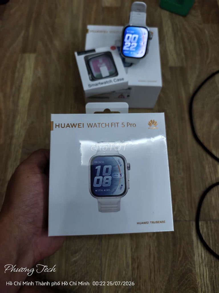 Huawei Watch Fit 5 Pro Trắng Gốm MỚI 100%. Mua bán Thiết bị đeo thông minh tại Quận Tân Bình Tp Hồ Chí Minh được đăng bởi Phương Tech hình 1