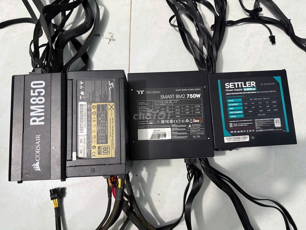 Nguồn PSU Therm Seasonic Corsair 6/7/850W từ 500k. Mua bán Linh kiện (RAM, Card...) tại Huyện Hóc Môn Tp Hồ Chí Minh được đăng bởi Mạnh Vũ PC hình 1