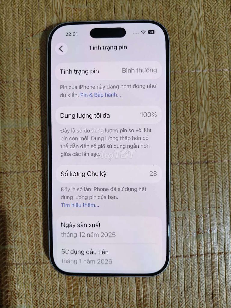 Apple iPhone 17 256GB Trắng. Mua bán Điện thoại tại Huyện Thuỷ Nguyên Hải Phòng được đăng bởi Minh hình 1