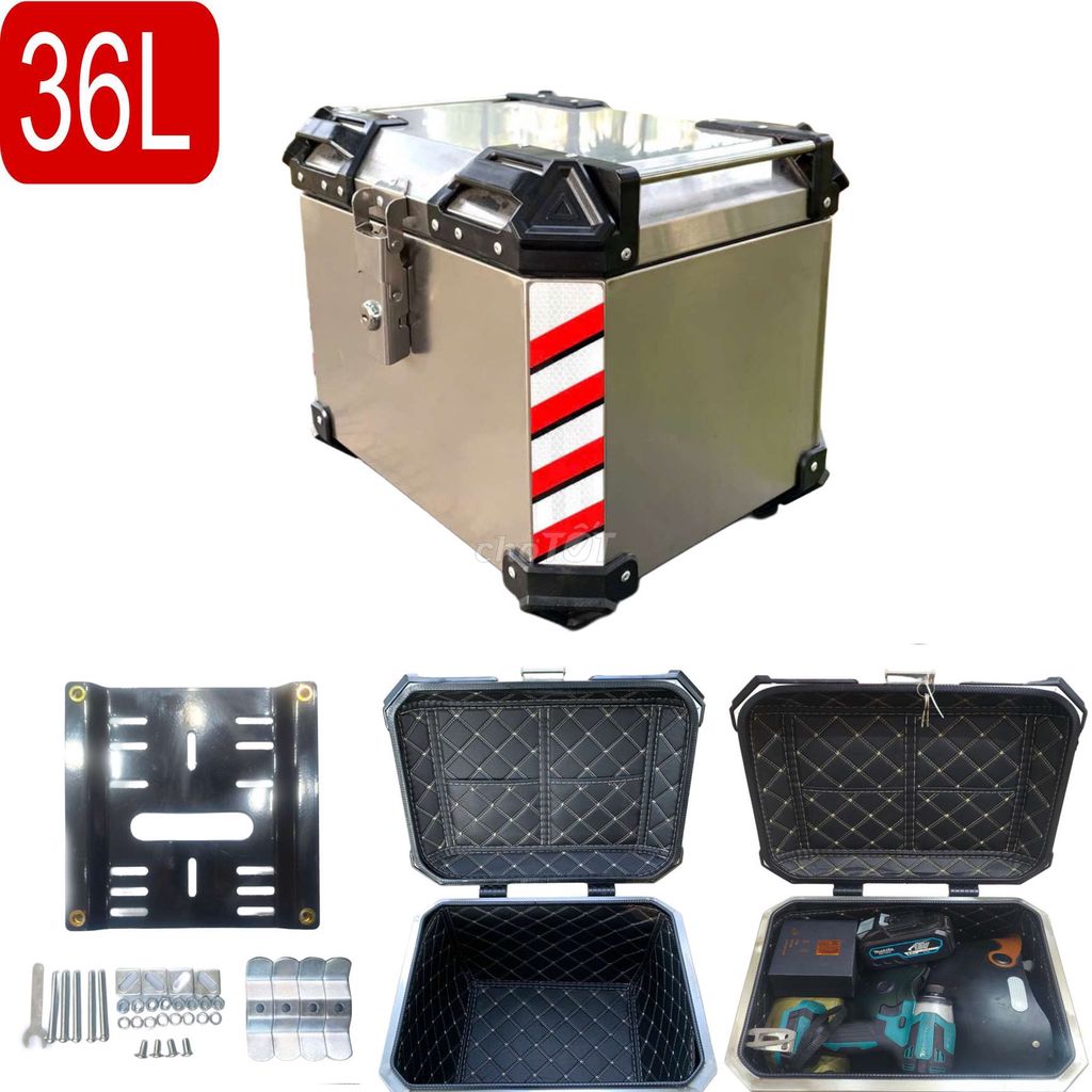 Thùng sau xe máy Inox giá xưởng. Mua bán Phụ tùng xe tại Thành phố Đồng Xoài Bình Phước được đăng bởi CÔNG TY TNHH DỊCH VỤ VÀ THƯƠNG MẠI TỔNG HỢP THUẤN PHÁT  hình 3