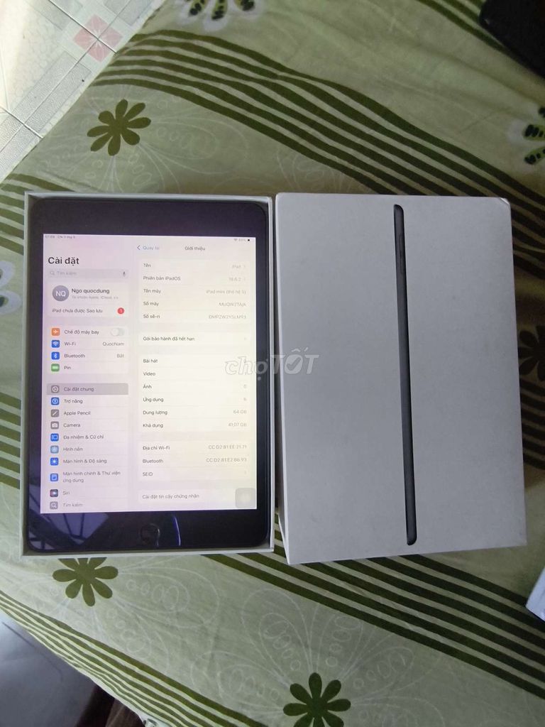 Apple iPad mini 5 64GB Đen. Mua bán Máy tính bảng tại Quận 6 Tp Hồ Chí Minh được đăng bởi Quốc Phong hình 1