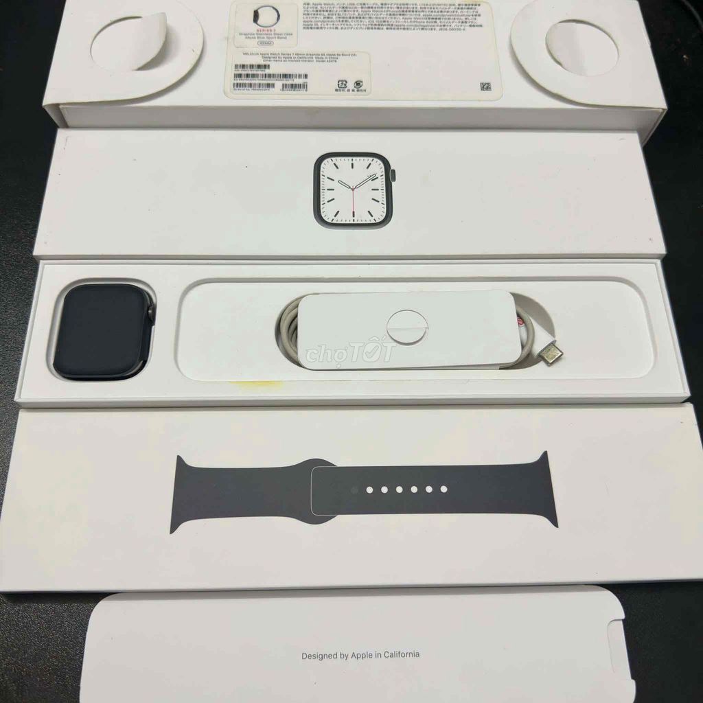 Apple Watch Series 7 45mm Đen Đã sử dụng. Mua bán Thiết bị đeo thông minh tại Huyện Nhà Bè Tp Hồ Chí Minh được đăng bởi Nguyễn Hữu Thắng hình 1