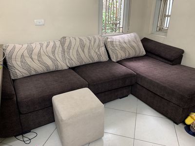 Bán sofa chữ L kèm bản kính đúc nguyên khối+ đôn. Mua bán Bàn ghế tại Quận Đống Đa Hà Nội được đăng bởi Mr Hero