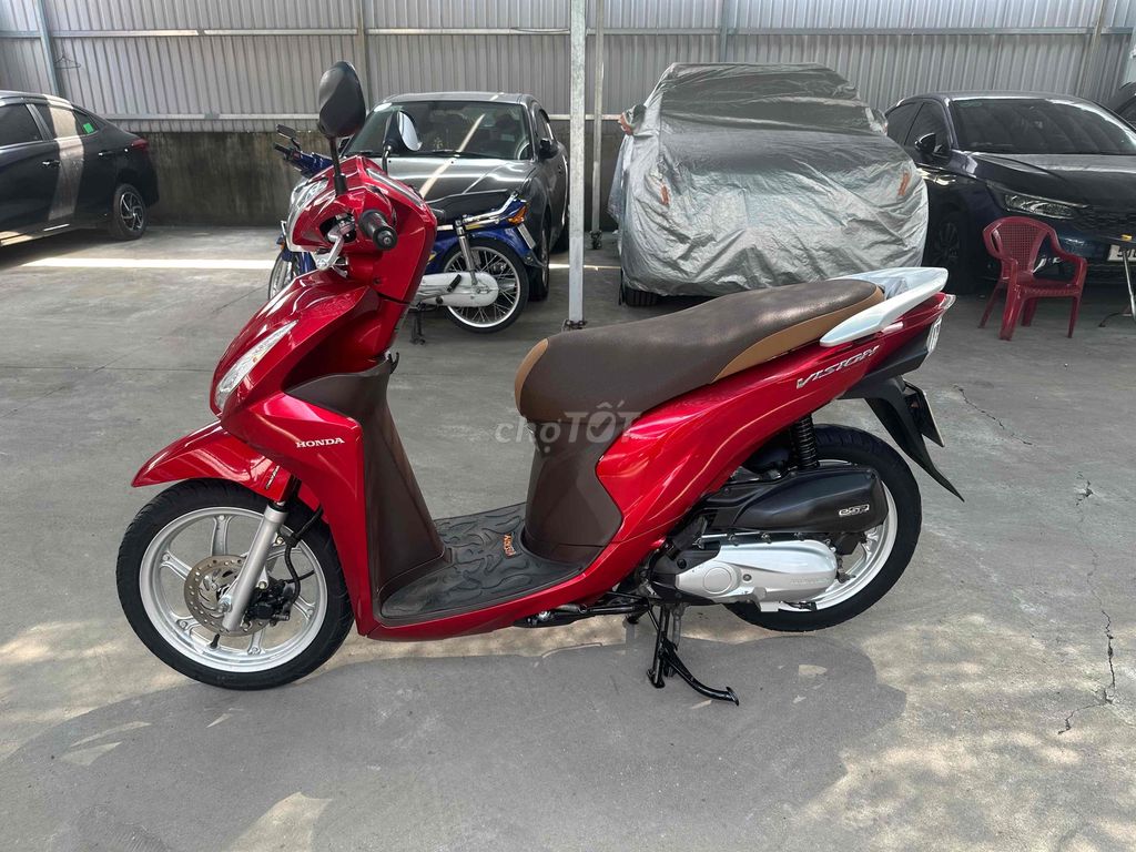Honda Vision 110 Fi 2019 Đỏ nâu xe đẹp bstp. Mua bán Xe máy tại Quận Tân Phú Tp Hồ Chí Minh được đăng bởi nguyenxuanthinh quận tân phú  hình 3