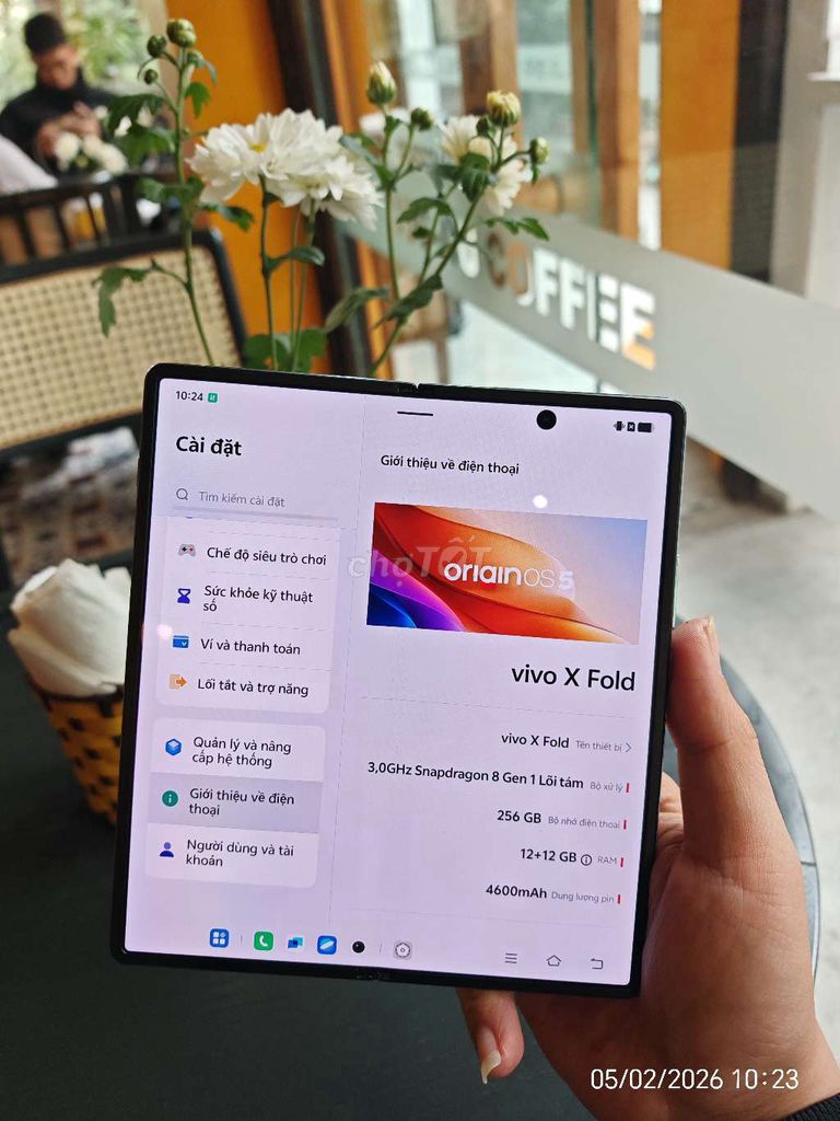 Vivo X Fold 256GB. Mua bán Điện thoại tại Quận Nam Từ Liêm Hà Nội được đăng bởi Nobi hình 1