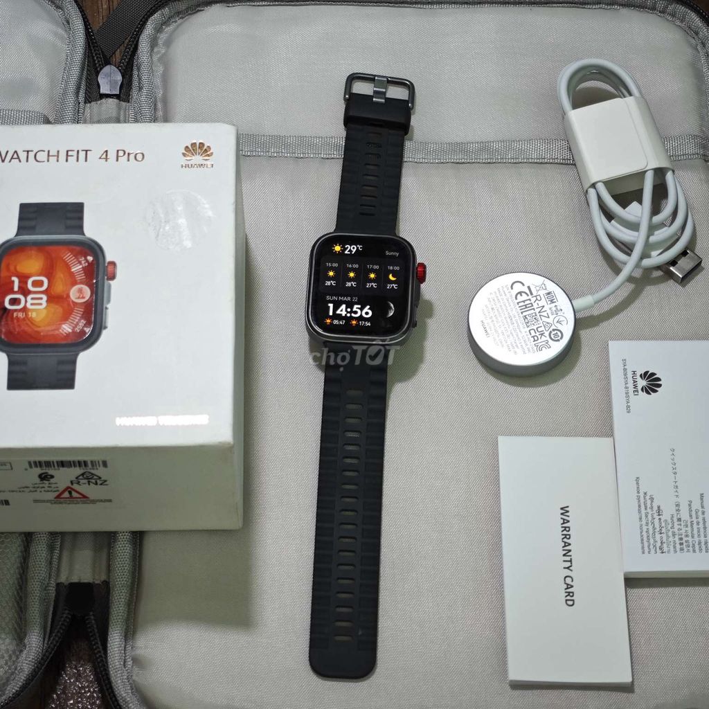 Huawei Watch Fit 4 Pro Đen có ship COD đi tỉnhkhác. Mua bán Thiết bị đeo thông minh tại Thành phố Nha Trang Khánh Hòa được đăng bởi Fromlog Network hình 1