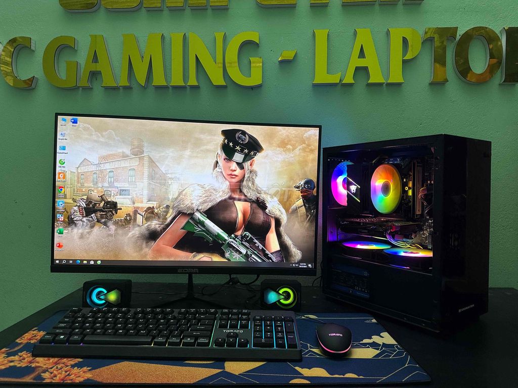 Full dàn gaming màn 24' 100hz  giá tốt ae chiến. Mua bán Máy tính để bàn tại Thành phố Biên Hòa Đồng Nai được đăng bởi nguyen lam hình 1