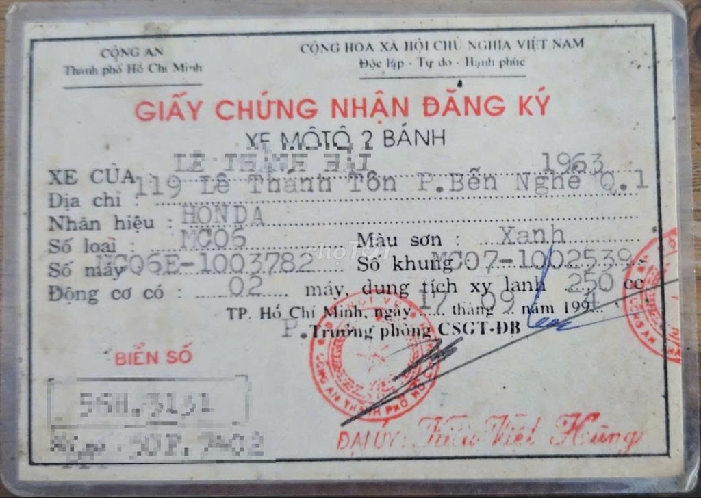 Honda LA 250, HQCN, biển HCM, số đôi đẹp 8 nút. Mua bán Xe máy tại Quận 8 Tp Hồ Chí Minh được đăng bởi Duy Nguyen hình 2